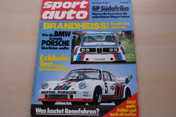 Deckblatt Sport Auto (04/1976)